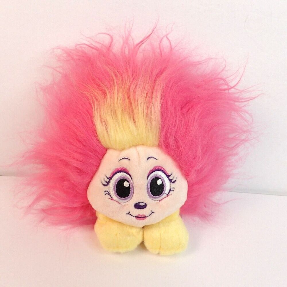 Zuru Shnooks Plush Stuffed Animal Toy 5" Pink & Yellow Hair